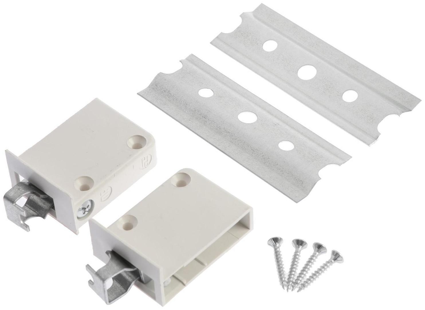 Комплект для навески шкафов 125 кг, белый