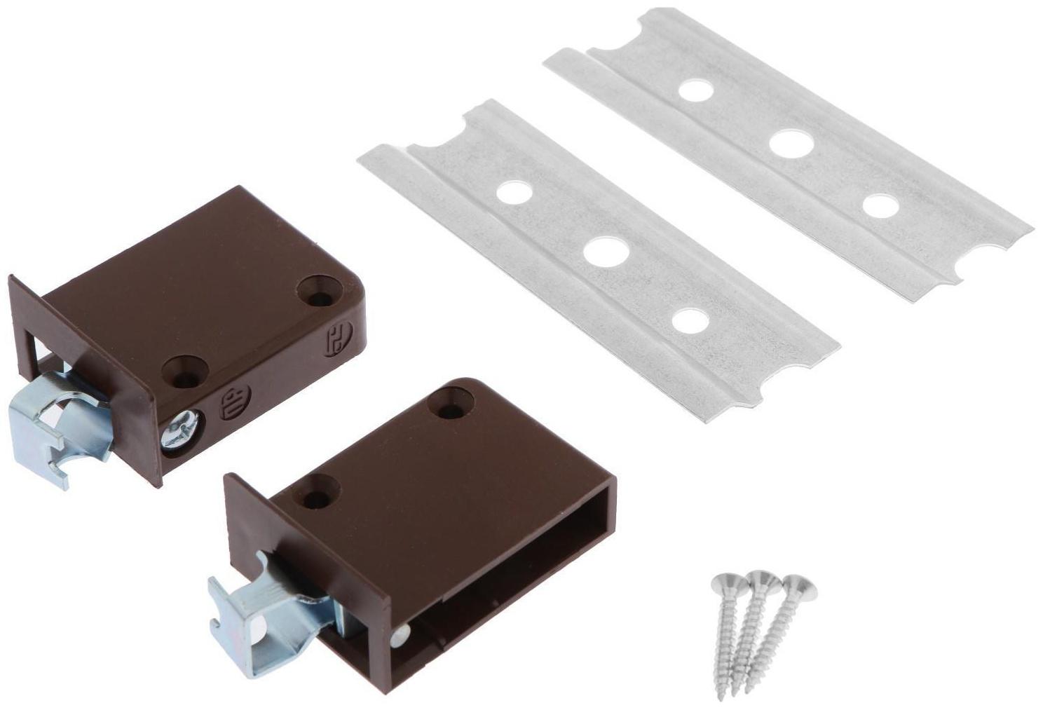 Комплект для навески шкафов 125 кг, коричневый
