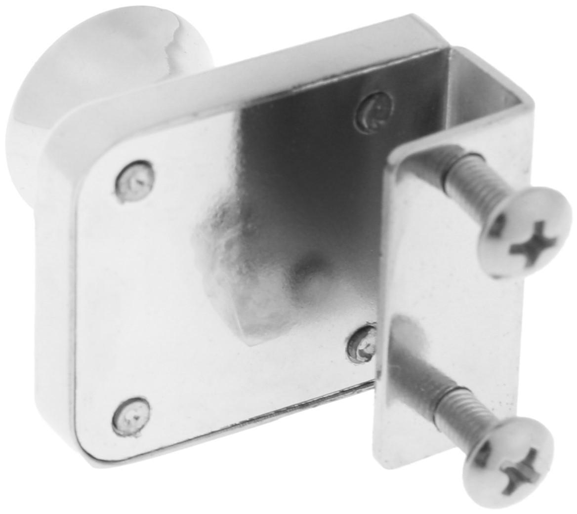 Замок мебельный для стеклянных дверей, 1 ств., цвет хром