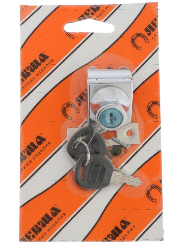 Замок мебельный для стеклянных дверей, 1 ств., цвет хром