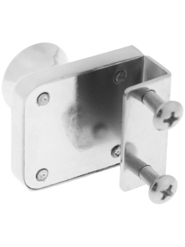 Замок мебельный для стеклянных дверей, 1 ств., цвет хром