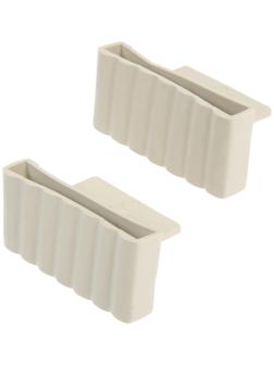 Латодержатель для деревянного каркаса ЛДП 64-2, белый, 2 шт.