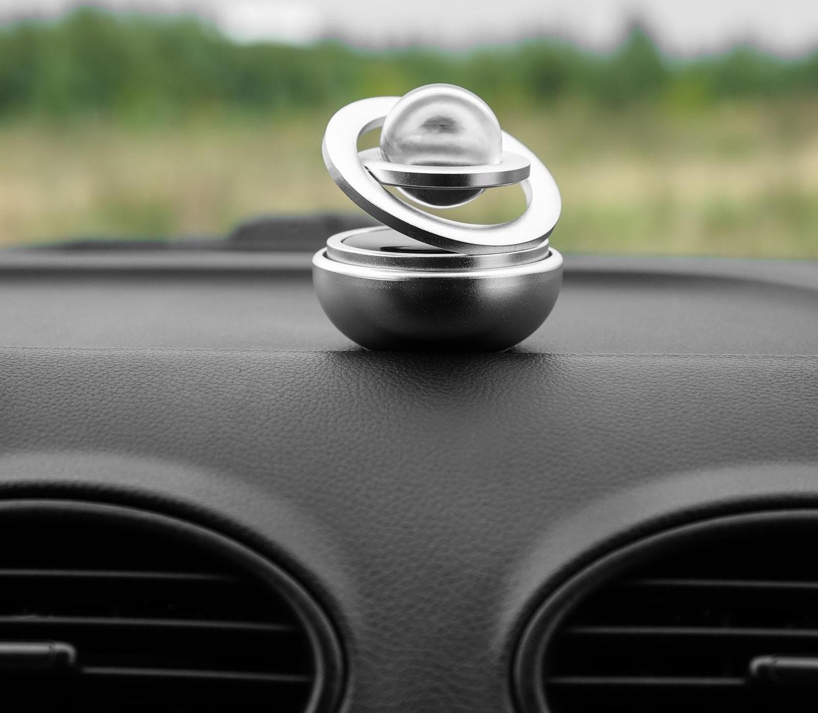 Аксессуар на панель, гравитационные кольца, вращается от солнца, серебро