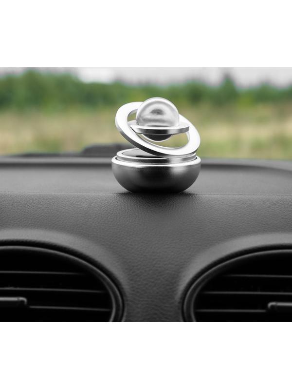 Аксессуар на панель, гравитационные кольца, вращается от солнца, серебро