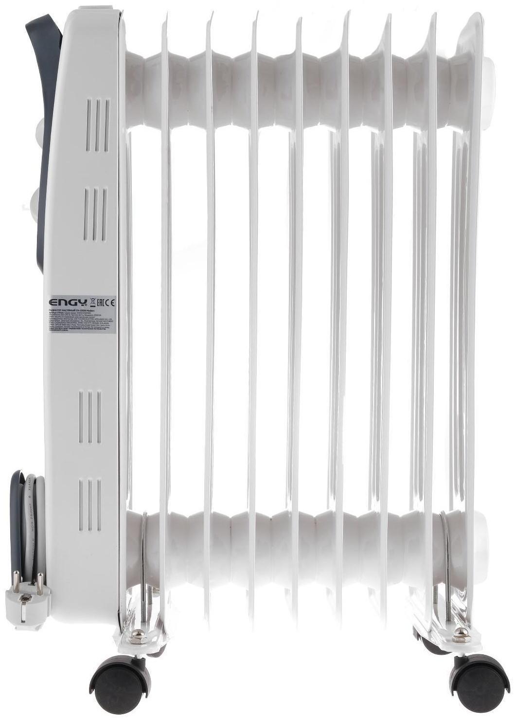 Обогреватель ENGY EN- 2209 Modern, масляный, 2000 Вт, 9 секций, 25 м², белый