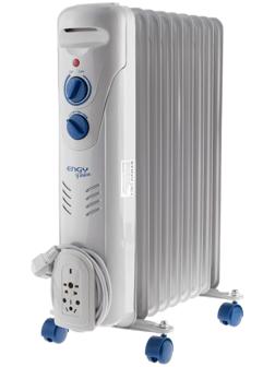 Обогреватель ENGY EN-2309 Fusion, масляный, 2000 Вт, 9 секций, 25 м², серый