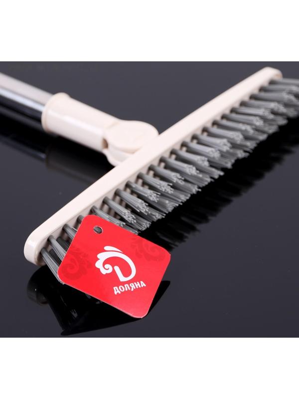 Щётка для подметания пола с поворотной насадкой Доляна, 17×8×114 см