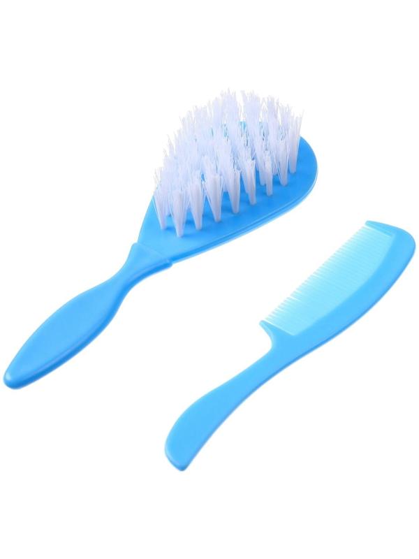 Набор детских расчесок, 2 шт., цвет голубой, рисунок МИКС