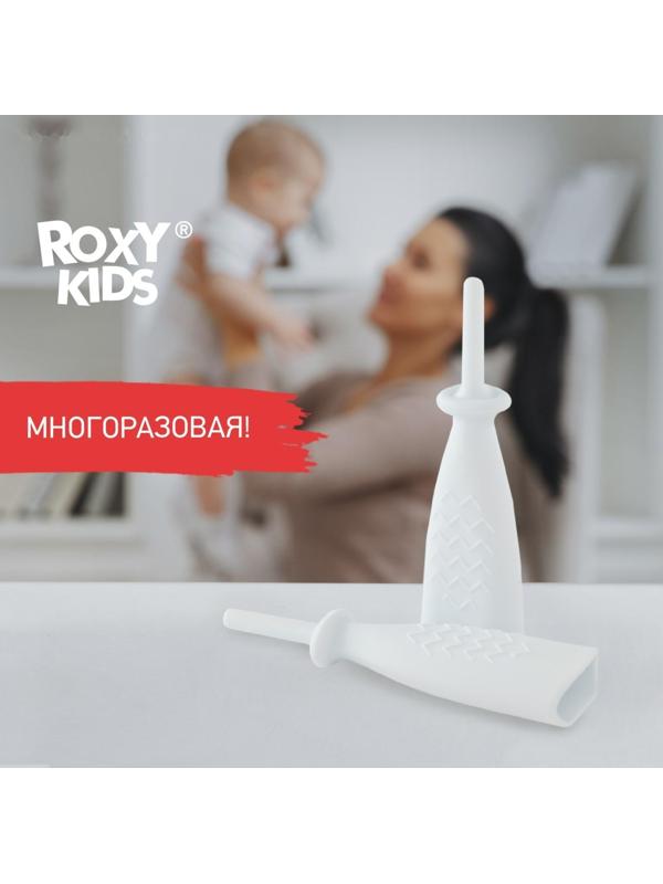 Трубка газоотводная для новорожденных, цвет белый, дизайн «Елочка»