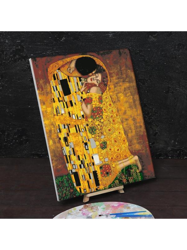 Картина по номерам на холсте с подрамником «Поцелуй» Густав Климт 40х50 см