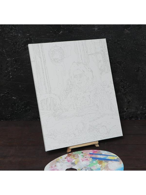 Картина по номерам на холсте с подрамником «Девочка с персиками» Валентин Серов 40х50 см