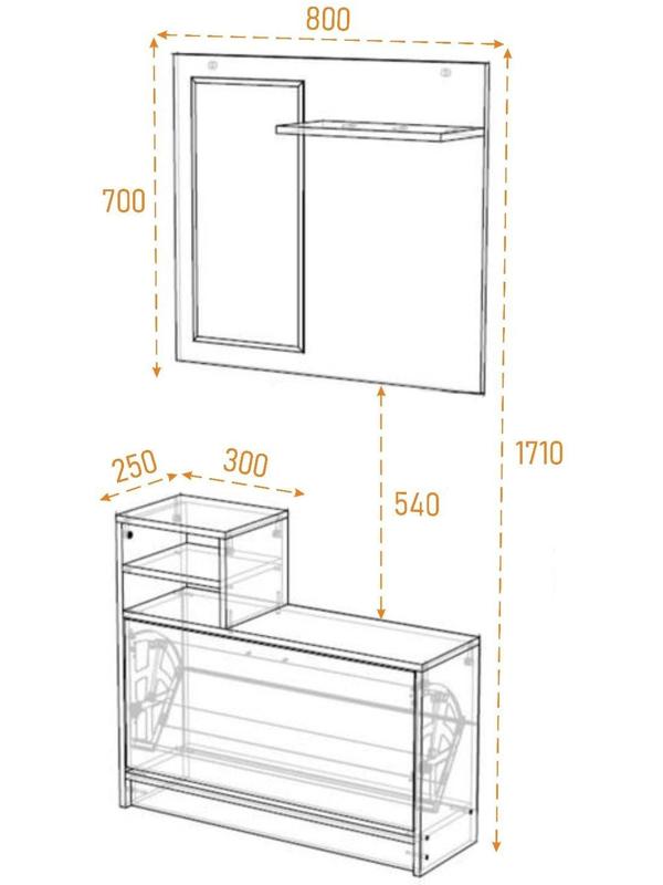 Прихожая Джейн 1, Белая