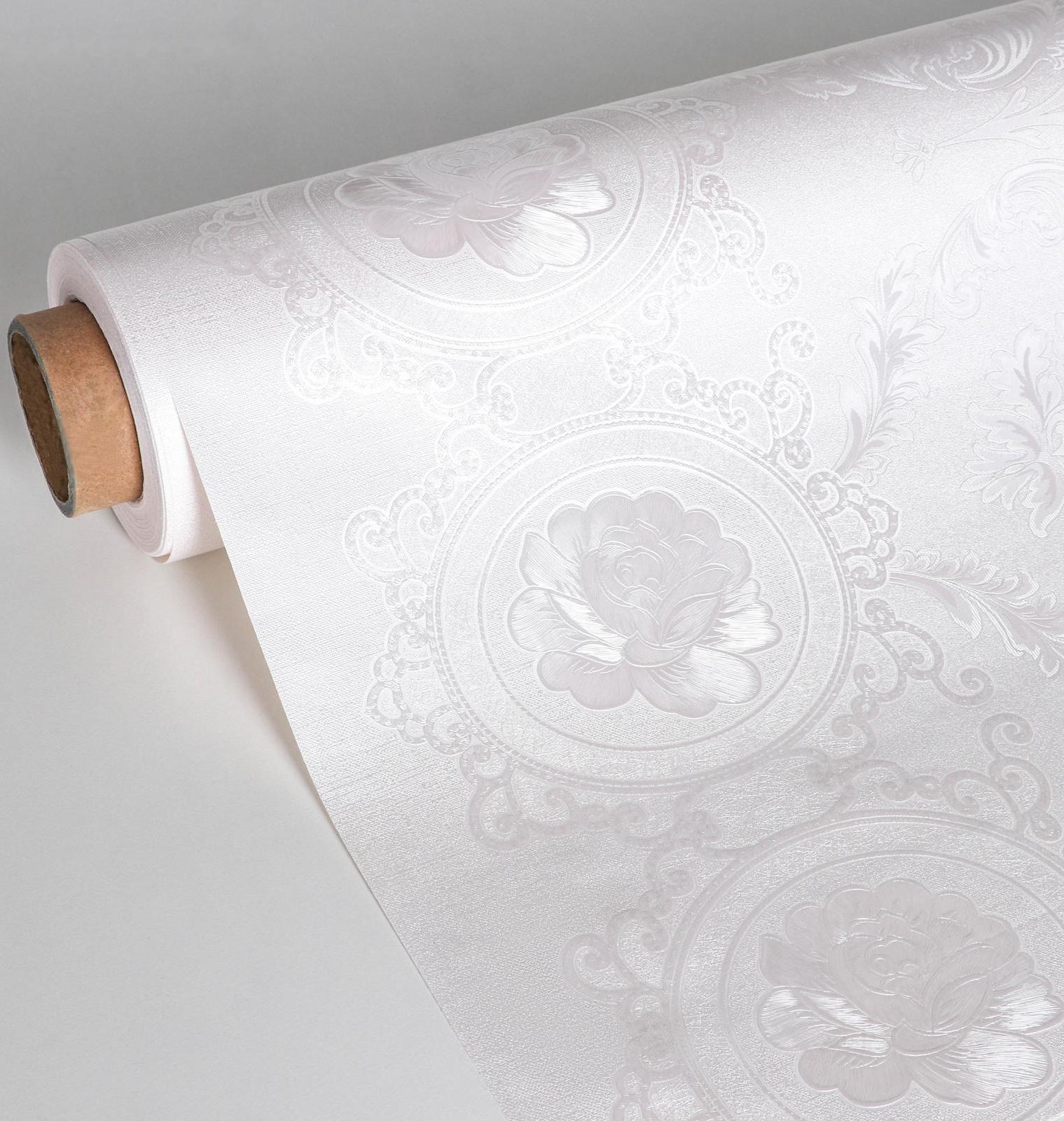 Клеёнка столовая на тканевой основе, ширина 137 см, рулон 20 метров, цвет белый