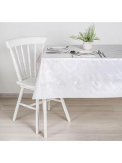 Клеёнка столовая на тканевой основе, ширина 137 см, рулон 20 метров, цвет белый