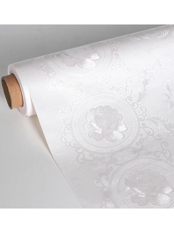 Клеёнка столовая на тканевой основе, ширина 137 см, рулон 20 метров, цвет белый