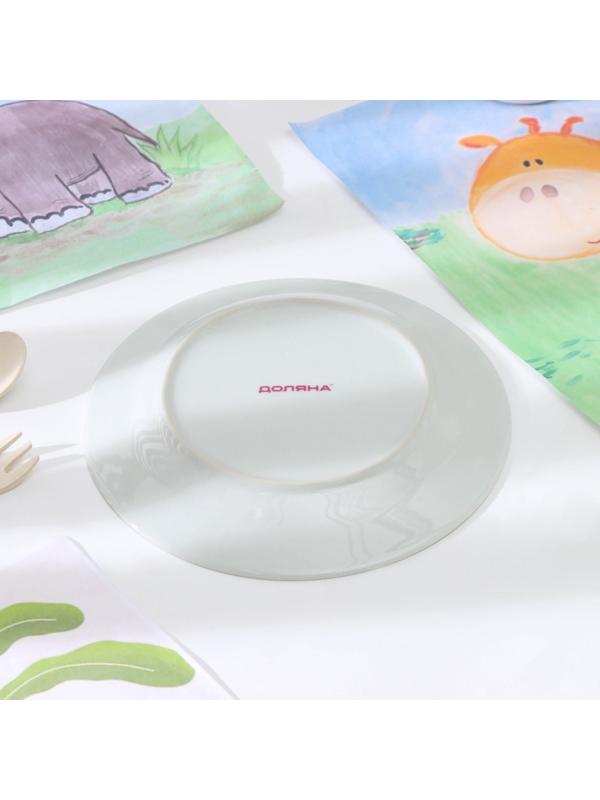 Тарелка керамическая Доляна «Машинка», d=17,5 см