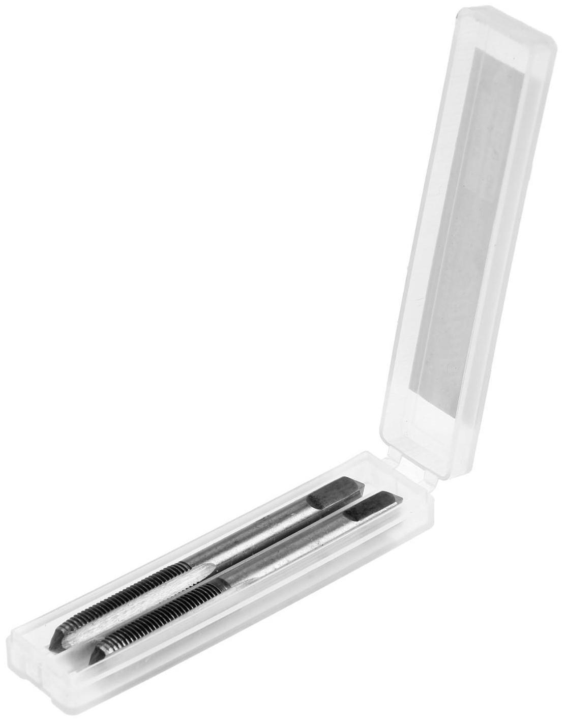 Метчики метрические ручные ТУНДРА, М6 х 0.75 мм, комплект из 2 шт.