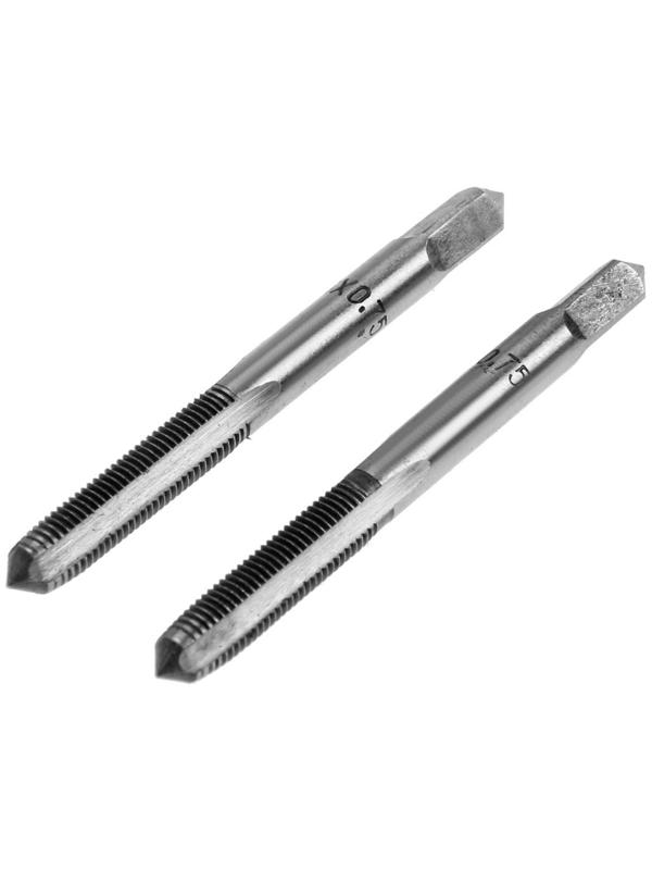 Метчики метрические ручные ТУНДРА, М6 х 0.75 мм, комплект из 2 шт.