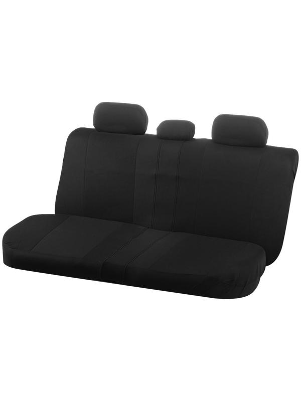 Авточехлы универсальные 9 предметов, черные - красные вставки, М5, H series