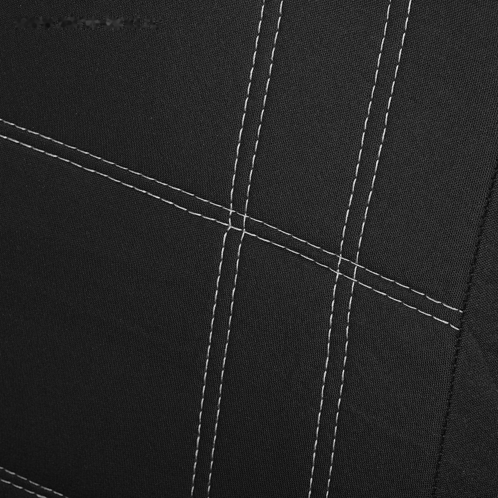 Авточехлы универсальные 9 предметов, черные - серая нить, М5, Classic series