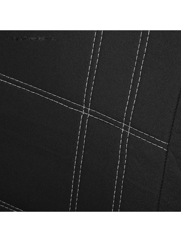 Авточехлы универсальные 9 предметов, черные - серая нить, М5, Classic series