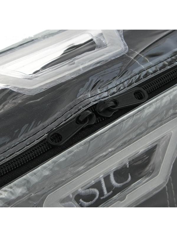 Авточехлы универсальные 9 предметов, черные - серая нить, М5, Classic series