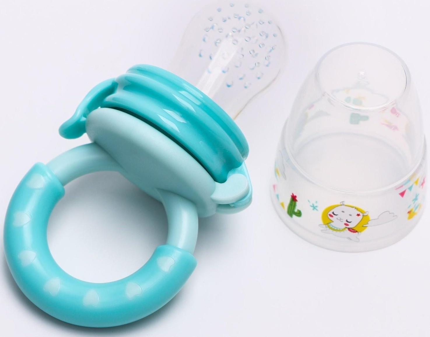 Ниблер для прикорма с силиконовой сеточкой «ТРЕНД. Лама»