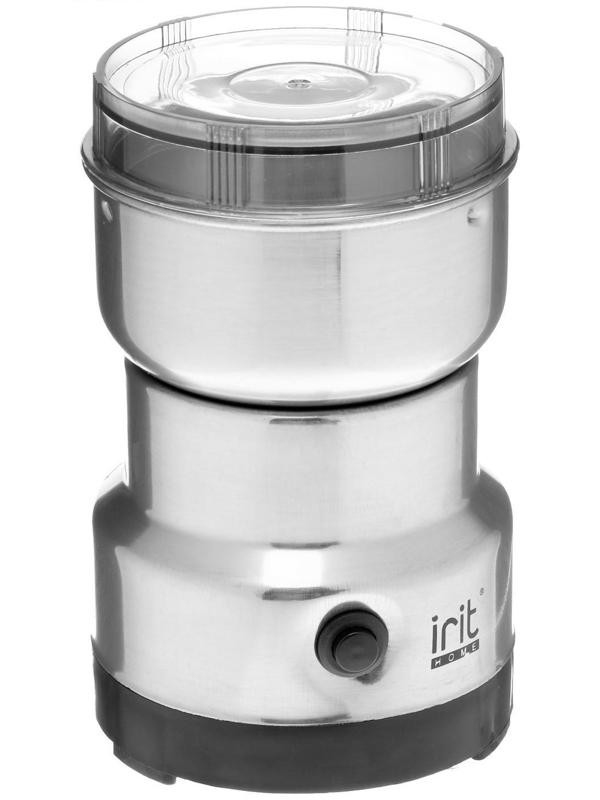 Кофемолка электрическая Irit IR-5017, 120 Вт, 85 г, серебристая