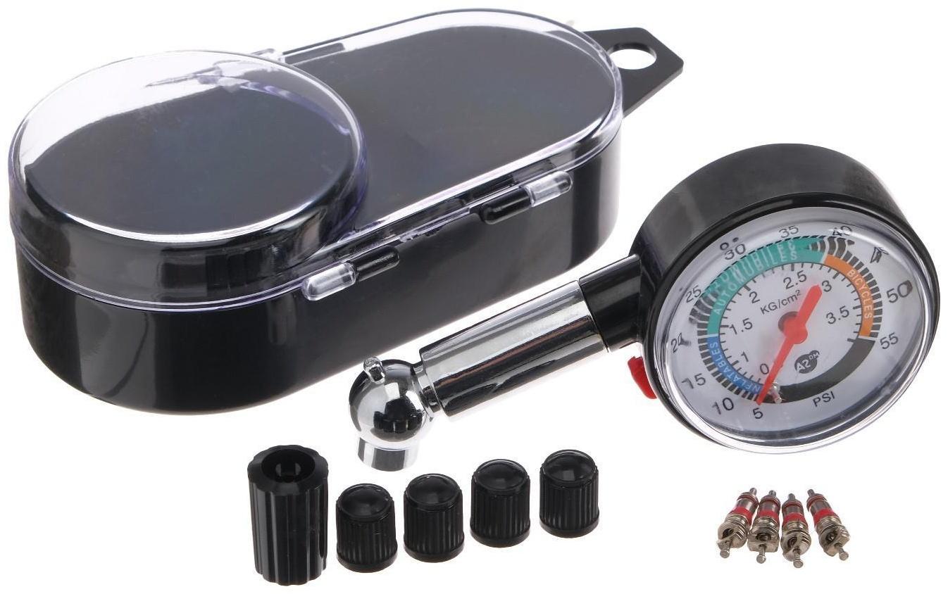 Манометр механический A2DM, набор золотников с колпачками и экстрактор, кейс