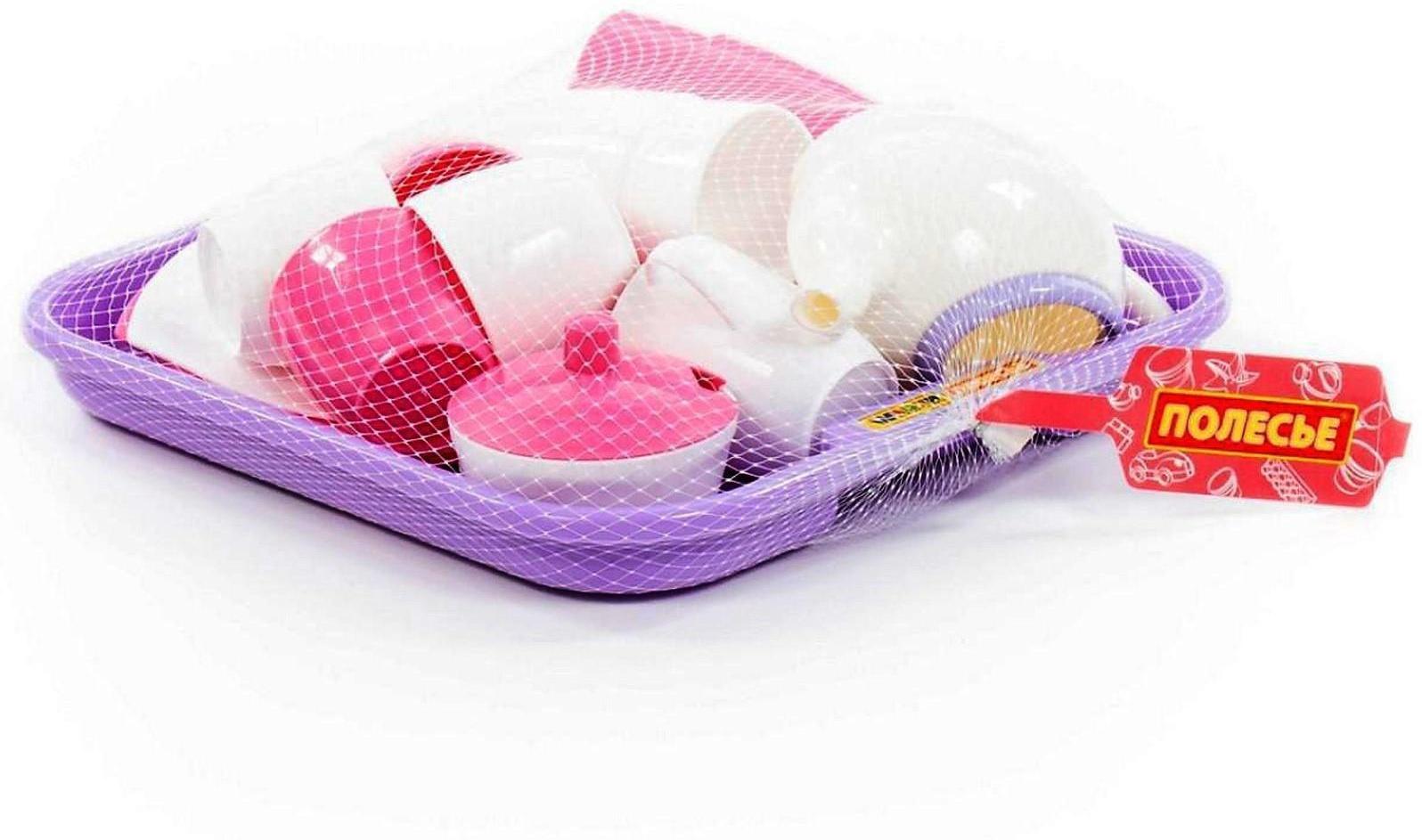 Набор детской посуды «Алиса», с подносом на 4 персоны, 35 элементов