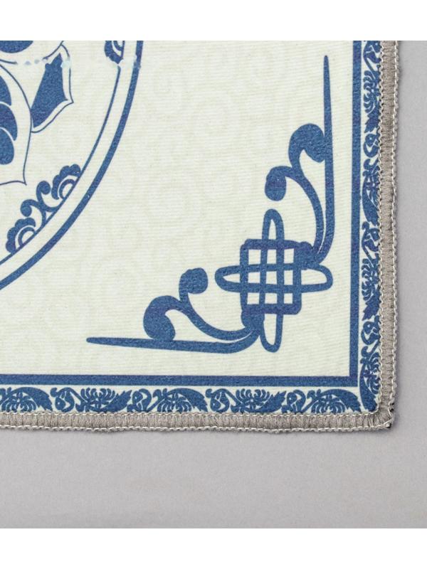 Набор ковриков для ванной и туалета Доляна «Адиса», 2 шт: 50×78 см, 40×50 см, цвет синий