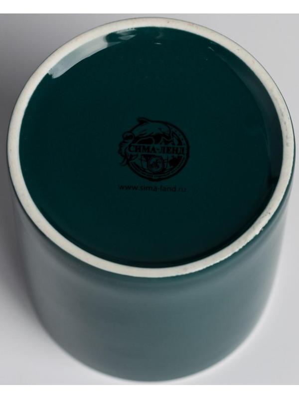 Керамическое кашпо с тиснением «Лампочка», 8 х 9,5 см