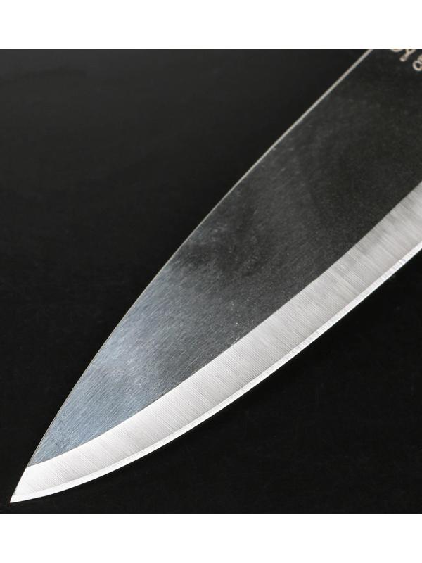 Нож кухонный «Классик», шеф, лезвие 19 см, черная пластиковая ручка