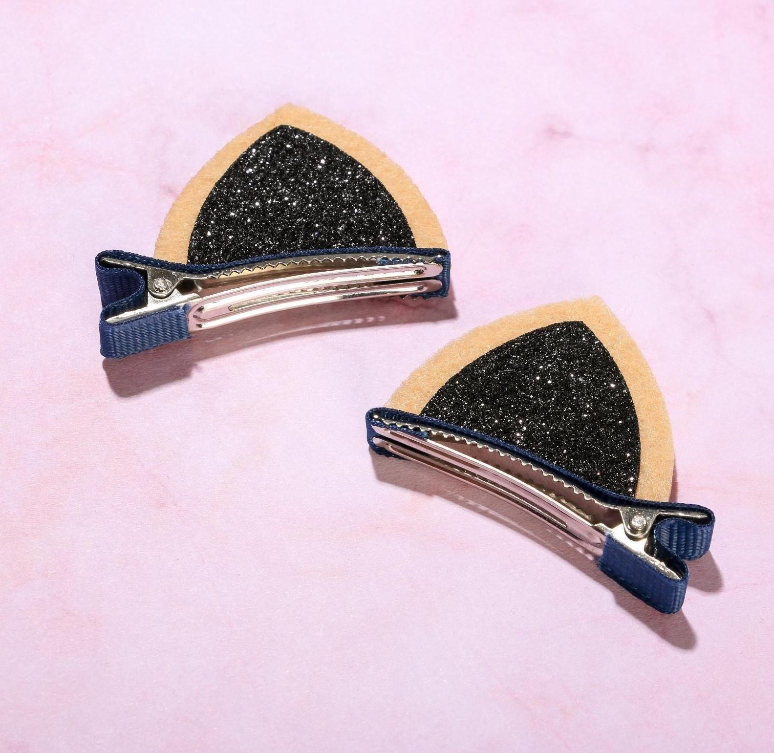 Заколки ушки для волос «Кошка», пара