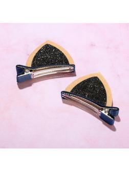 Заколки ушки для волос «Кошка», пара