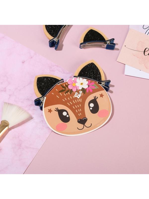 Заколки ушки для волос «Кошка», пара