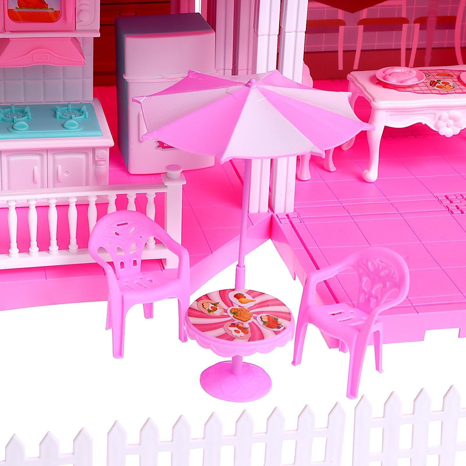 Дом для кукол «Особняк» с куклами, с аксессуарами