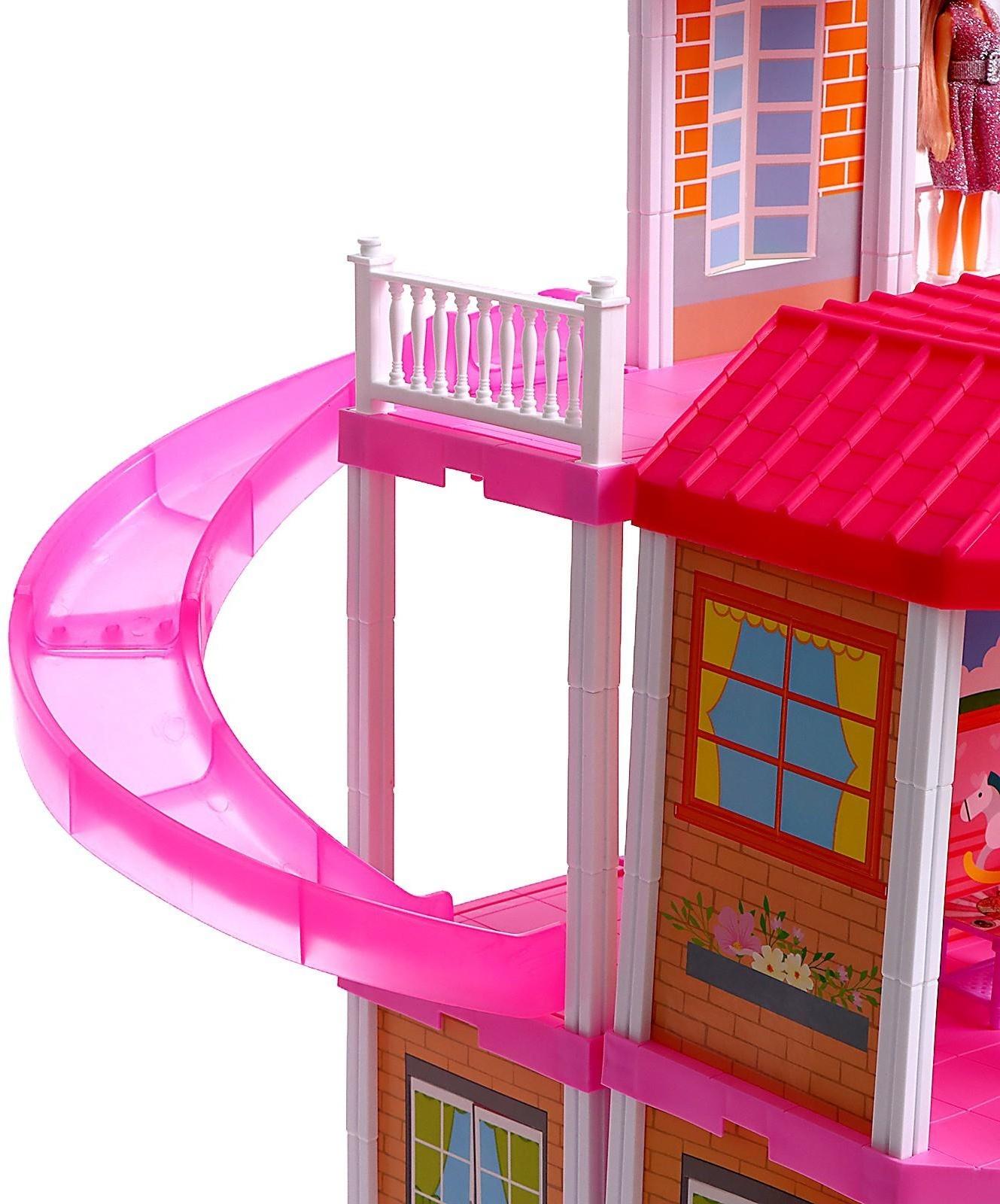 Дом для кукол «Особняк» с куклами, с аксессуарами