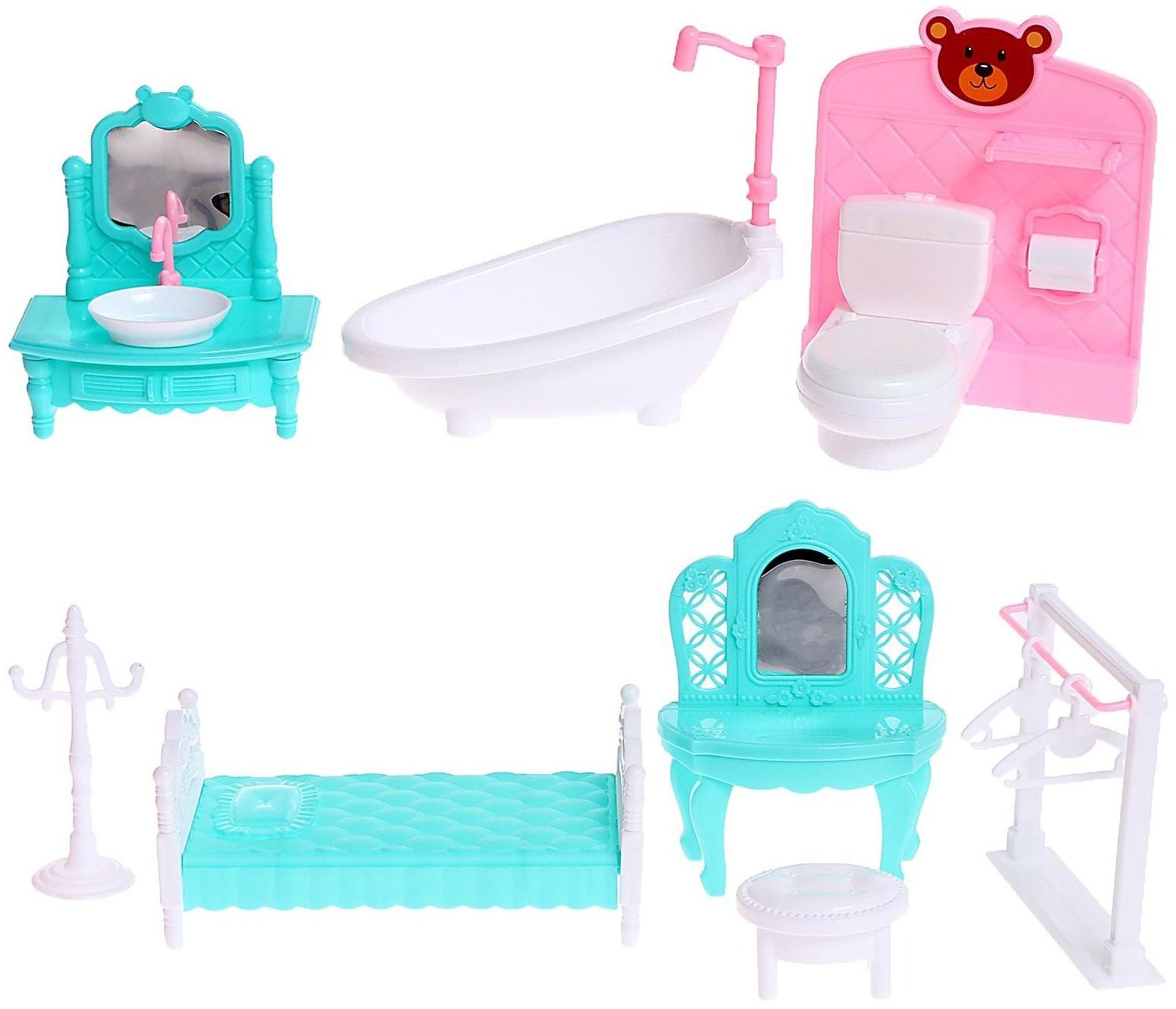 Дом для кукол «Особняк» с куклами, с аксессуарами