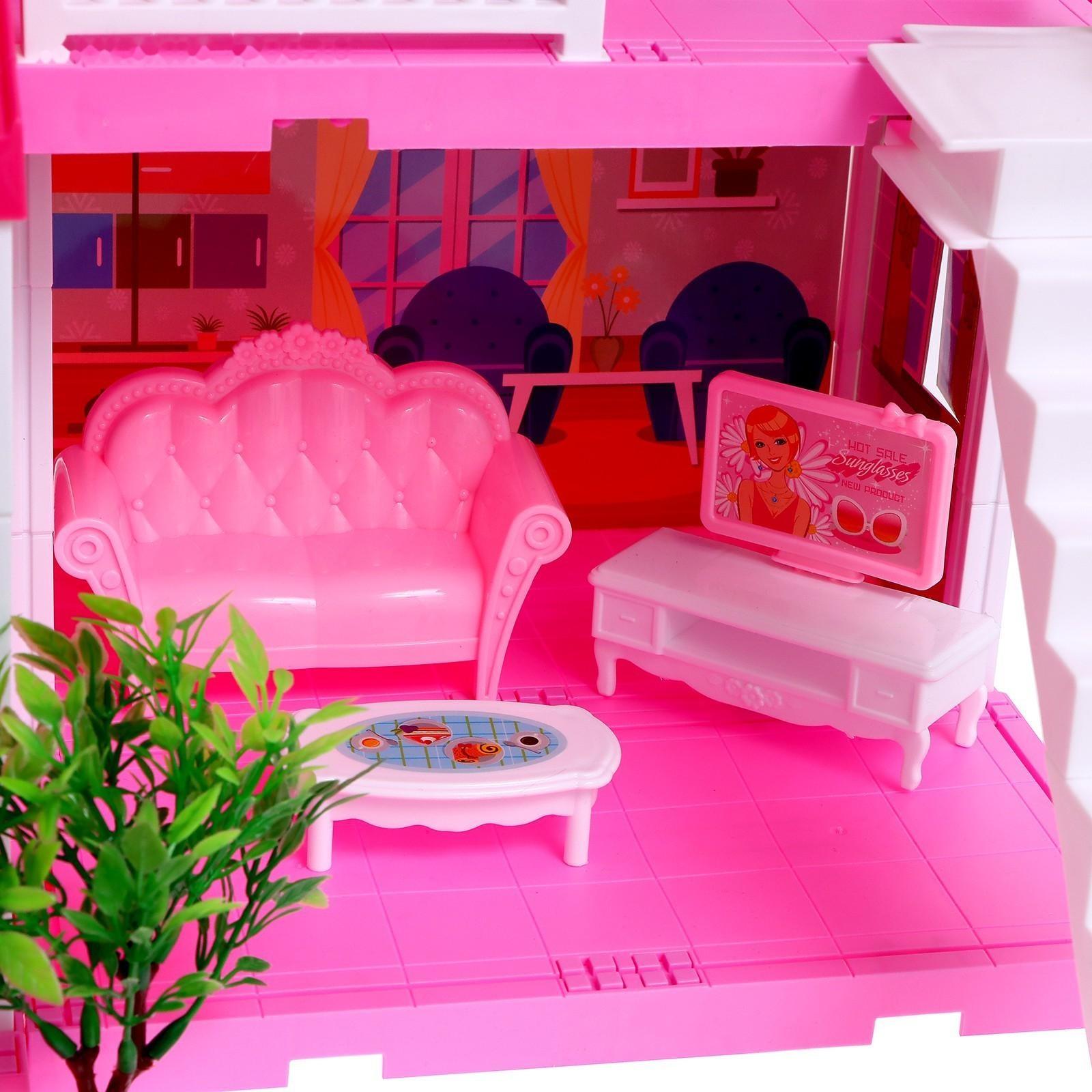 Дом для кукол «Особняк» с куклами, с аксессуарами