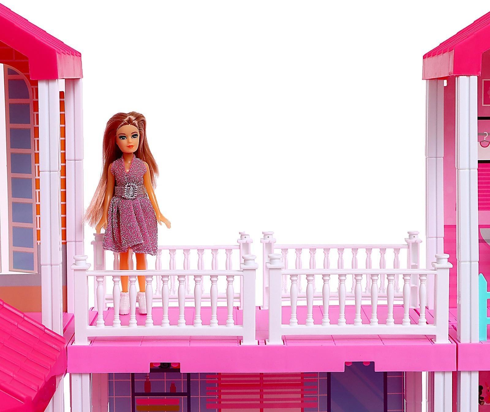 Дом для кукол «Особняк» с куклами, с аксессуарами