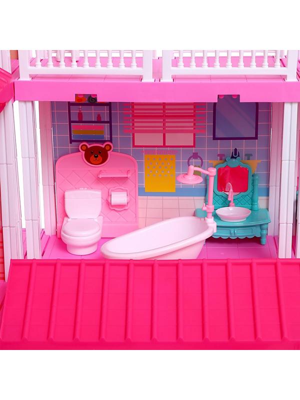 Дом для кукол «Особняк» с куклами, с аксессуарами