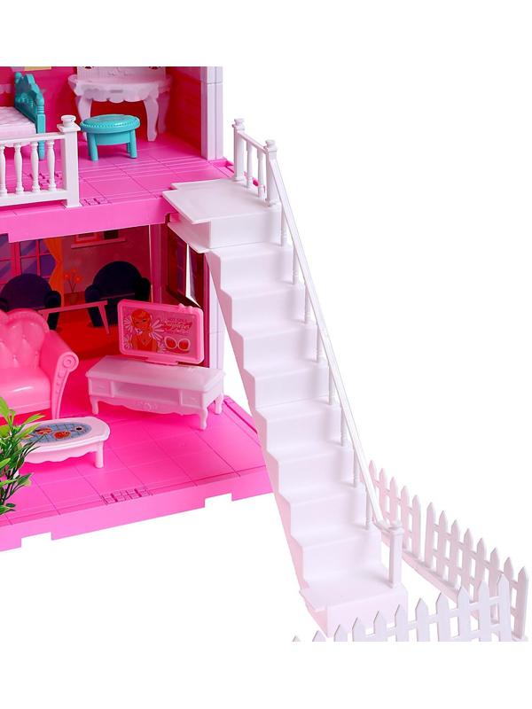 Дом для кукол «Особняк» с куклами, с аксессуарами