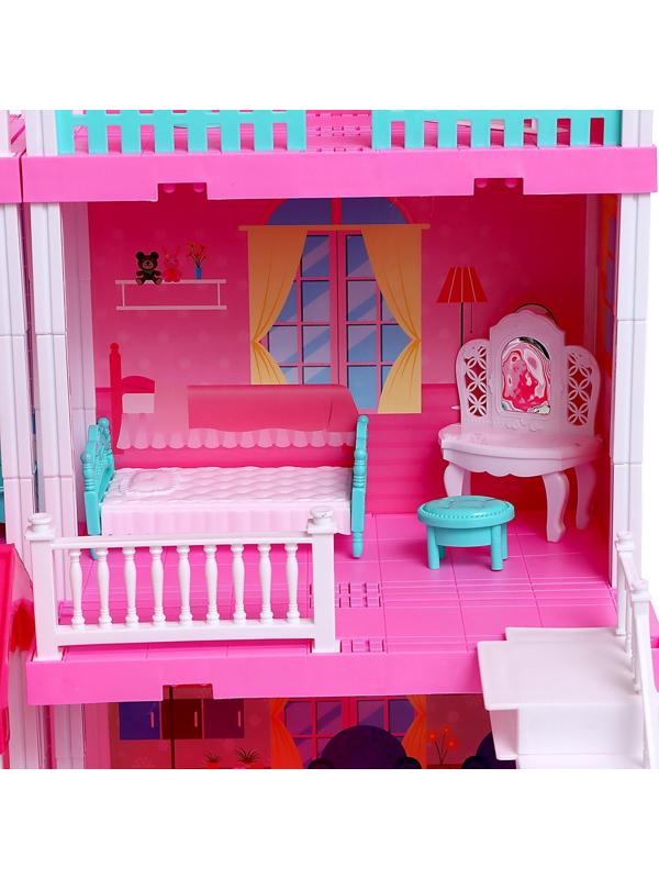 Дом для кукол «Особняк» с куклами, с аксессуарами