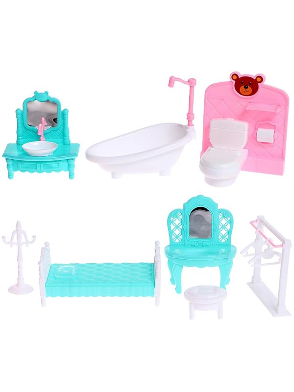 Дом для кукол «Особняк» с куклами, с аксессуарами