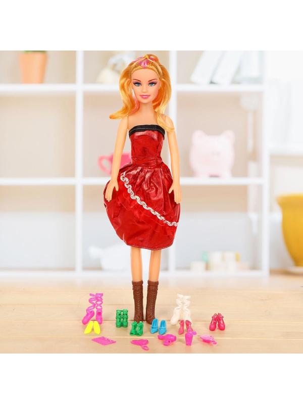 Кукла ростовая «Арина» в платье, высота 41 см, с аксессуарами, МИКС