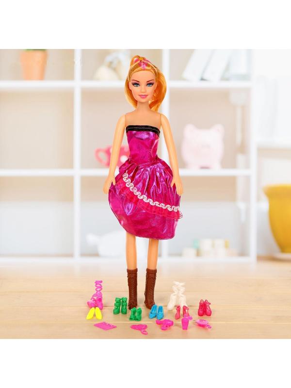 Кукла ростовая «Арина» в платье, высота 41 см, с аксессуарами, МИКС