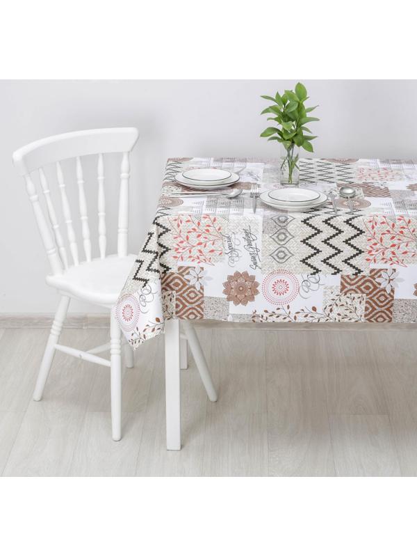 Клеёнка столовая на тканевой основе «Изобилие», ширина 137 см, рулон 20 метров