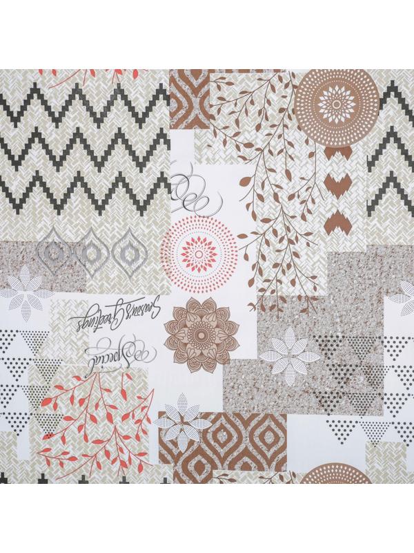 Клеёнка столовая на тканевой основе «Изобилие», ширина 137 см, рулон 20 метров