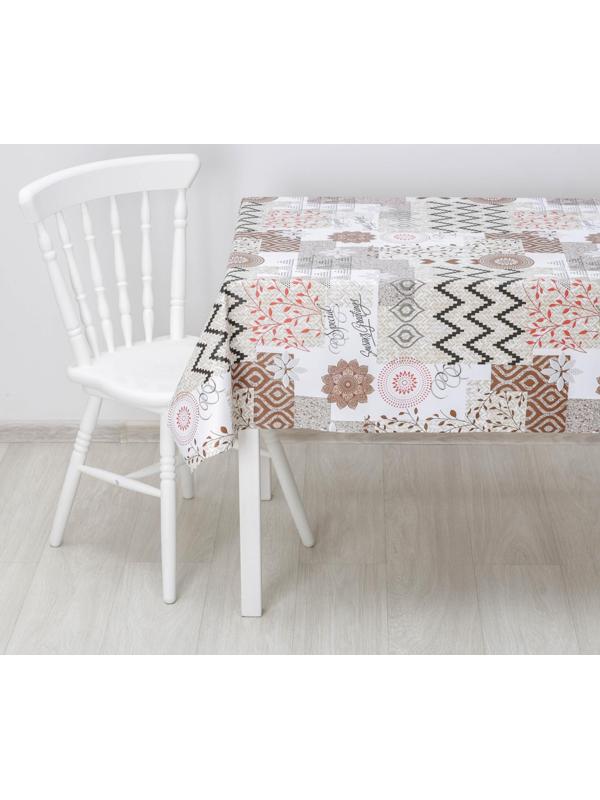 Клеёнка столовая на тканевой основе «Изобилие», ширина 137 см, рулон 20 метров